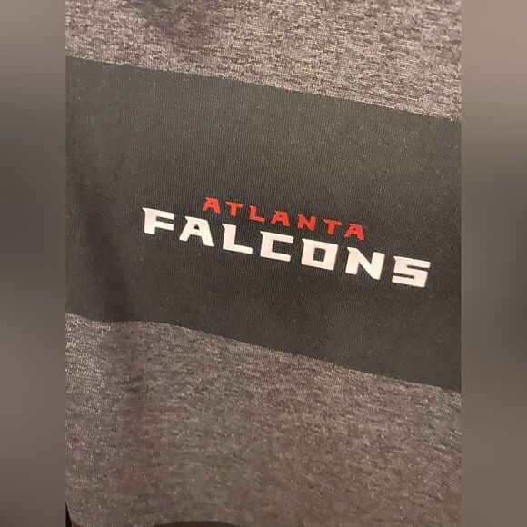 New with tags NFL Atlanta Falcons, striped polo shirt in size medium football - Picture 6 of 9